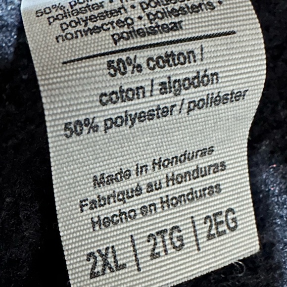 Y2K Gildan Men’s Black Heavy Blend Hoodie Sweatshirt Size 2X - Picture 5 of 9